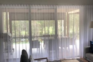 S Fold Curtains in lounge room
