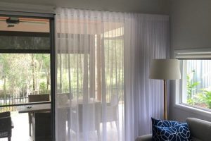 S Fold Curtains in lounge room close-up
